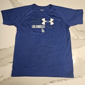 NEW Boys LA DODGERS tshirt - Under Armour - Size YLG